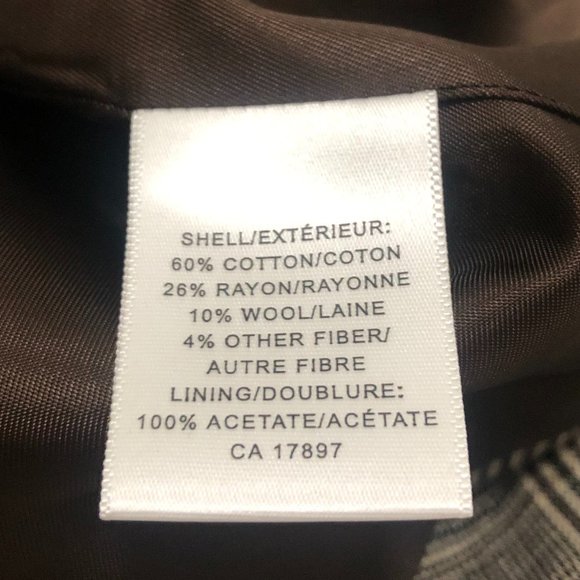 Banana Republic Plaid Pea Coat - Size XS - Picture 6 of 9